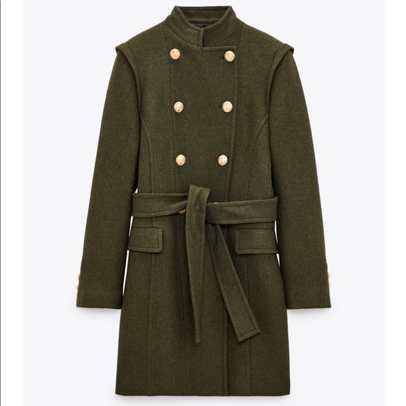 ZARA DOUBLE BREASTED JACKET - Picture 1 of 6